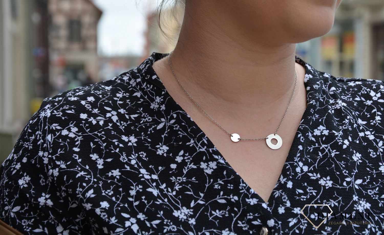 Naszyjnik srebrny celebrytka dwa kółeczka Dall'Acqua C RM CL15622 054 1.jpg